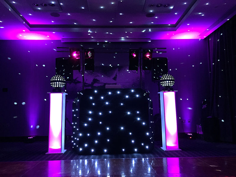 Black Starlit DJ Set Up