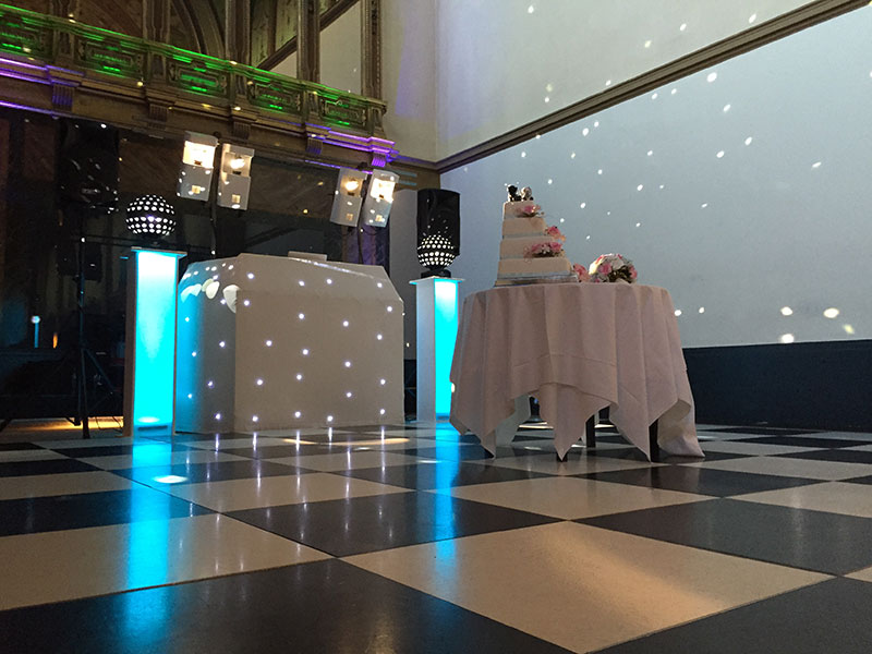 White Starlit DJ Set Up